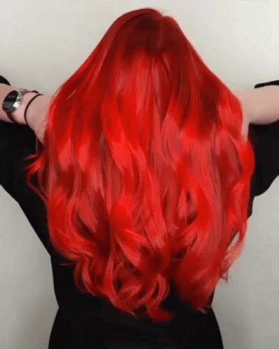 soft  wavy red hair gif gifdbcom