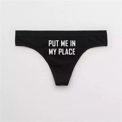 Put Me In My Place Thong – Celestial Red Shop
