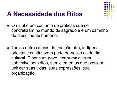 O Que é Rito Religioso - 6