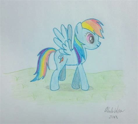 Rainbow Dash Drawing by RelativelyExtreme on DeviantArt