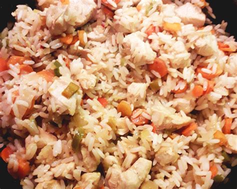 Рис с овощами и курицей - рецепт приготовления