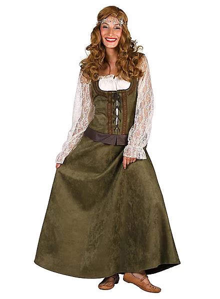 Maid Marian costume green - maskworld.com