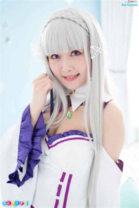 Ria Kurumi cosplay Emilia – Re:Zero “100 photos” - NudeCosplayGirls.com