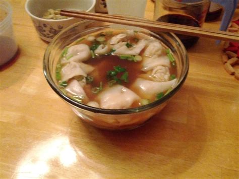 Homemade wonton soup - the ultimate hangover cure! : r/food