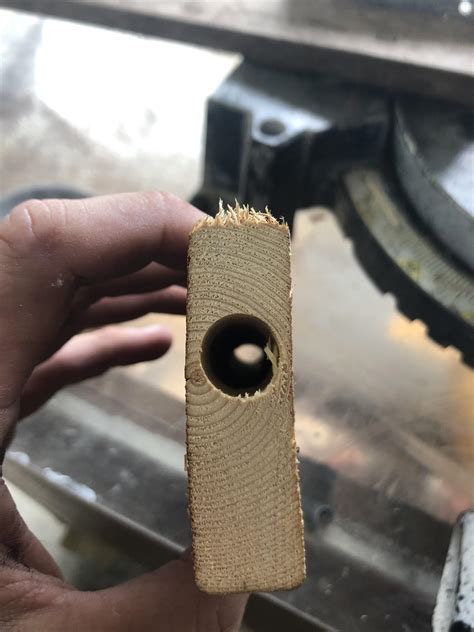 Carpenter bees, the OG woodworkers. Bout an 8” piece here, tunnel was