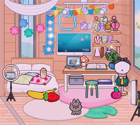 🪩Toca boca teen bedroom🪩 | Free house design, Hello kitty rooms, Disney ...