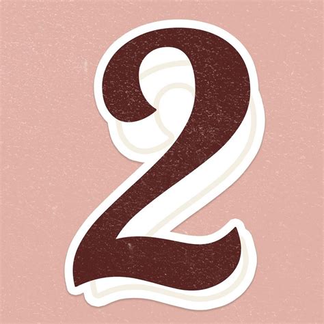 Number Two Sign Symbol Icon