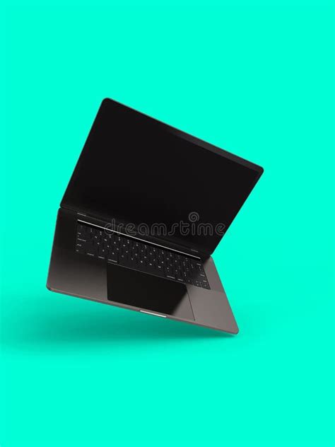 MacBook Pro Style Laptop Computer Front View Stock Illustration ...