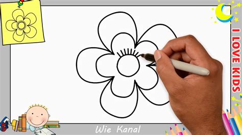 Blumen Zeichnen Für Kinder Schritt Für Schritt Blumen Zeichnen