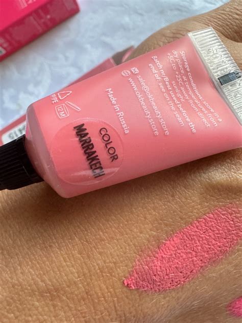 OK Beauty тинт для губ (помада) и щёк, румяна для лица кремовые и тени ...