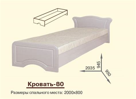 Параметры кровати односпальной: на что ориентироваться при выборе ...