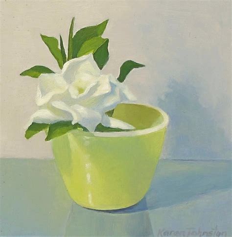 KAREN JOHNSTON SMALL PAINTINGS: Gardenia