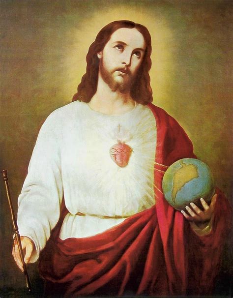 The Sacred Heart of Jesus (1874) by Rafael Salas - Public Domain ...