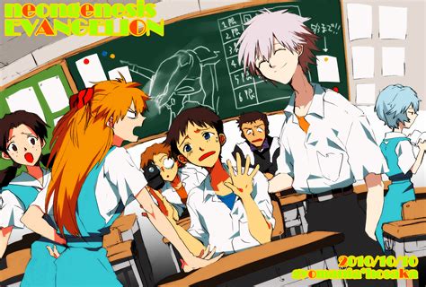 Neon Genesis Evangelion - Yoshiyuki Sadamoto - Image by Pixiv Id 391934 ...