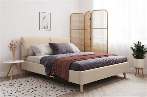 Кровать Ситено 160 Barhat Beige – купить в Москве по цене 29 990 рублей ...