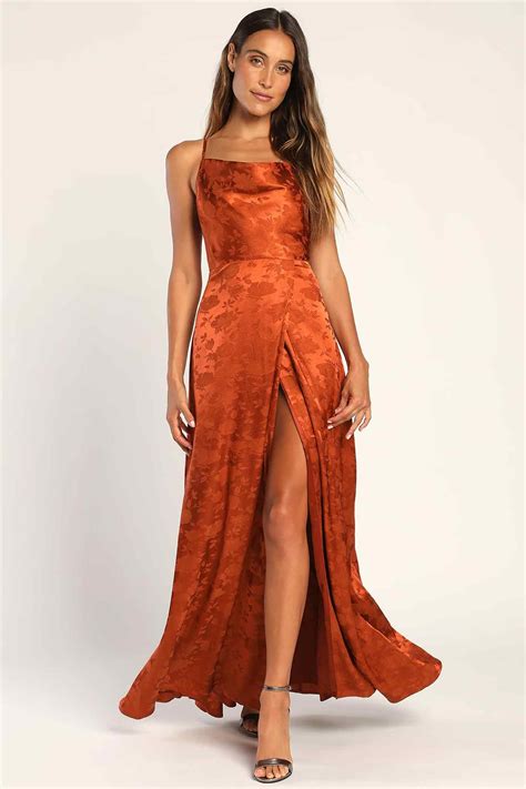 orange colored wedding dresses 7