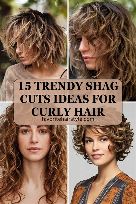 shag cuts ideas  curly hair  women