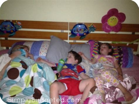 Wordless Wednesday: Three little monkeys sleeping on the bed