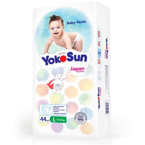 Подгузники трусики Yokosun L (9-14 кг), 44 шт - купить в Новосибирске ...