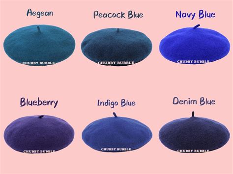 Blue Beret, 100% Wool, French Beret, Dark Blue, Winter Hat, Vintage ...