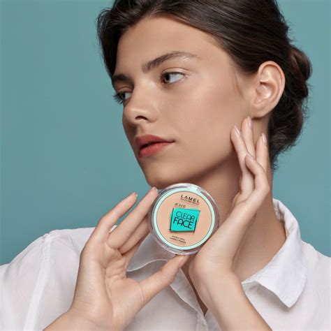 LAMEL OhMy Clear Face kompaktinė pudra su antibakterinėmis ...