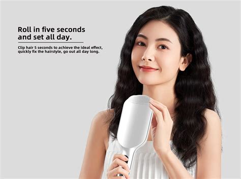 Rotating Ceramic Hair Curler - 6-Speed Temperature Control