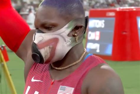 Olympic Shot Putter Raven Saunders Shows Off Joker Mask