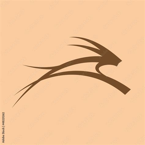 Logo gazelle in Africa # Vector Stock Vector | Adobe Stock