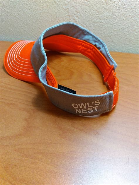 Hooters Mens Visor Adjustable Orange Logo Spell Out O… - Gem