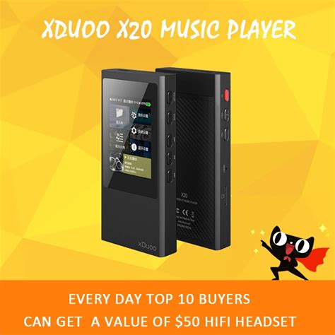 xDuoo X20 Mp3 Player Bluetooth 4.0 Portable usb dac audio player ...