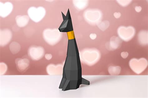 DIY Cat Decor - 3d Papercraft Graphic by paperamaze · Creative Fabrica