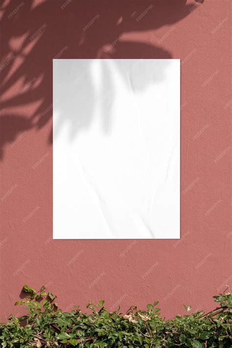 poster png mockup realistic paper transparent design premium photo