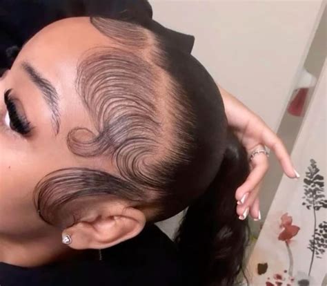 dramatic edges ideas   pretty hairstyles baddie