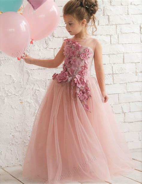 Black Tulle Flower Girl Dresses