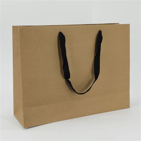 recyclable original kraft paper packaging bags  handle forests