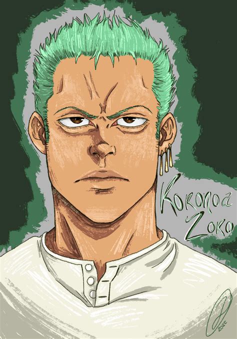 Roronoa Zoro Face Drawing