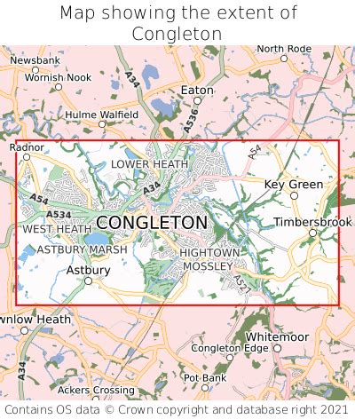 congleton congleton   map