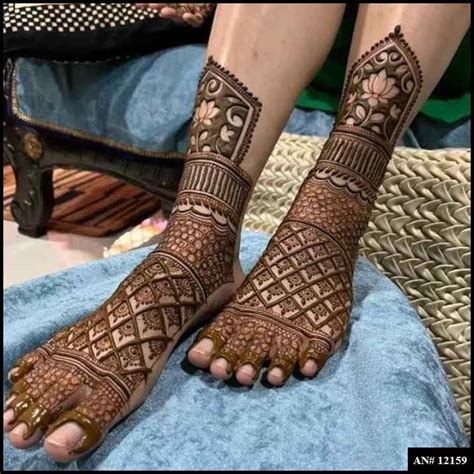 Leg Mehndi Design [AN 12159] | MehndiDig