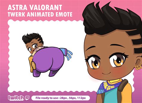 Astra Valorant Twerk Animated Emote for Discord / Booty Emote - Etsy UK