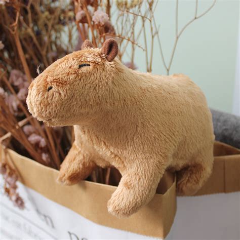 Simulation Capybara Toy Cute Little Animal Doll Realistic Stuffed