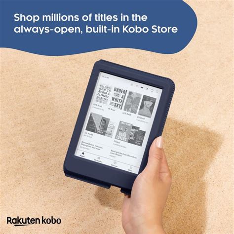 Kobo Clara 2E eReader – 6" HD E Ink Carta 1200, 16GB, Waterproof, Blue