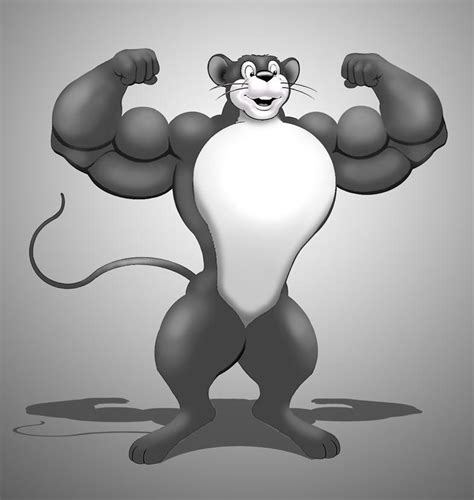 Muscle Mouse flexing by Blathering on DeviantArt