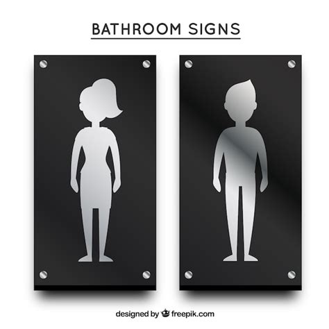 Wc segni | Vettore Gratis