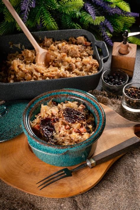 Bigos - Traditional Polish Food Stock Photo - Image of bacon, healthy ...