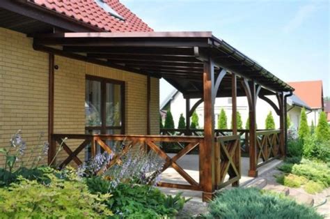 Делаем красивый и практичный навес над террасой: 45 фото идей | Живу за ...