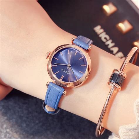 JULIUS Brand Luxury Women Watches Thin Leather Bracelet Gold Ladies ...