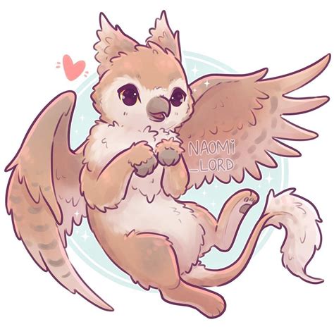 Griffin Griffon or Gryphon Art by Naomi Lord