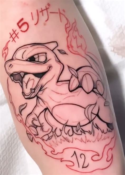 Charmander Charmeleon Charizard Tattoo