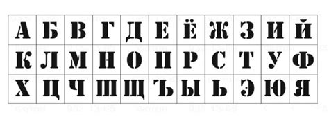 Трафареты букв и цифр купить в Москве