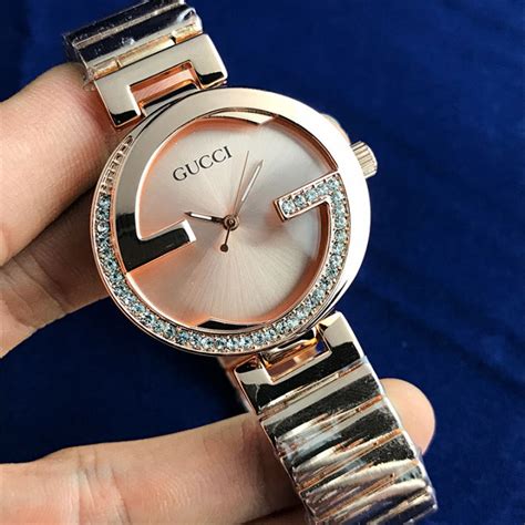 สต็อกพร้อมแล้ว! Gucci นาฬิกาของแท้สำหรับผู้หญิง,นาฬิกาควอตซ์อัตโนมัติ ...